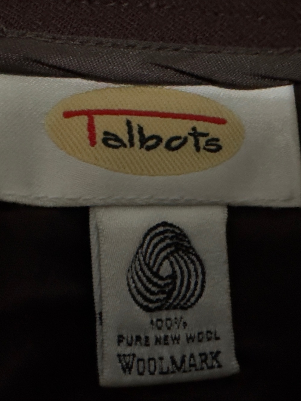 Talbots | NWT 100% Wool Dark Brown Pencil Skirt Classic Workwear (size 20) - Picture 11 of 13